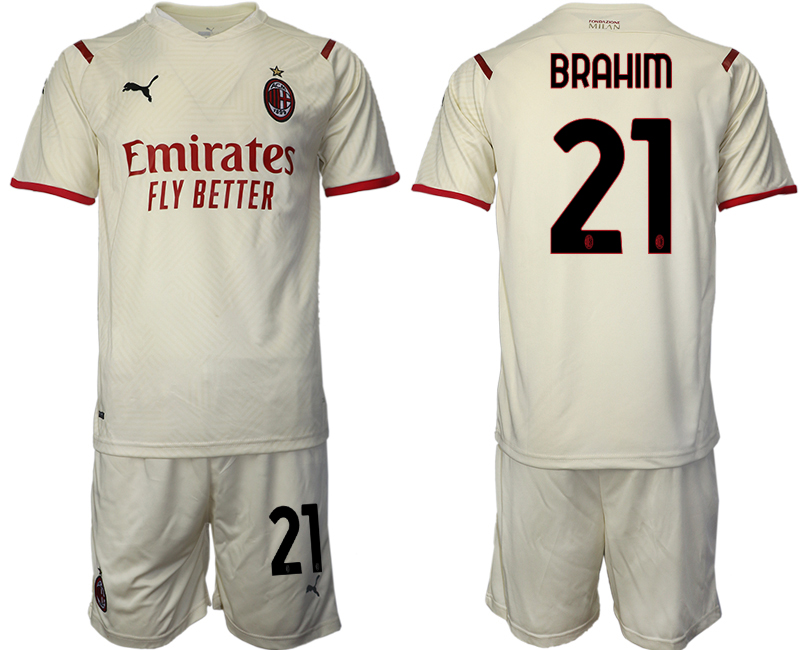 Men 2021-2022 Club AC Milan away cream #21 Soccer Jersey